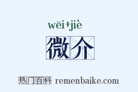 微介是什么意思的图片